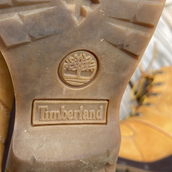 Timberland Women's Leather Waterproof Wedge Wheat Ankle Boots Size 9M - Picture 9 of 14